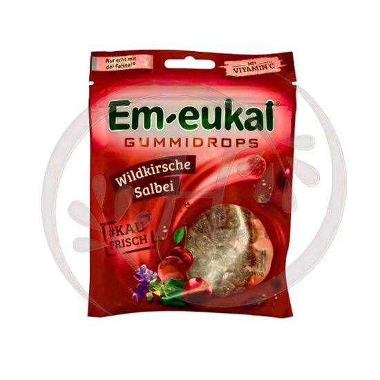 Em-Eukal Gummy drops, wild cherry and sage, 90 g